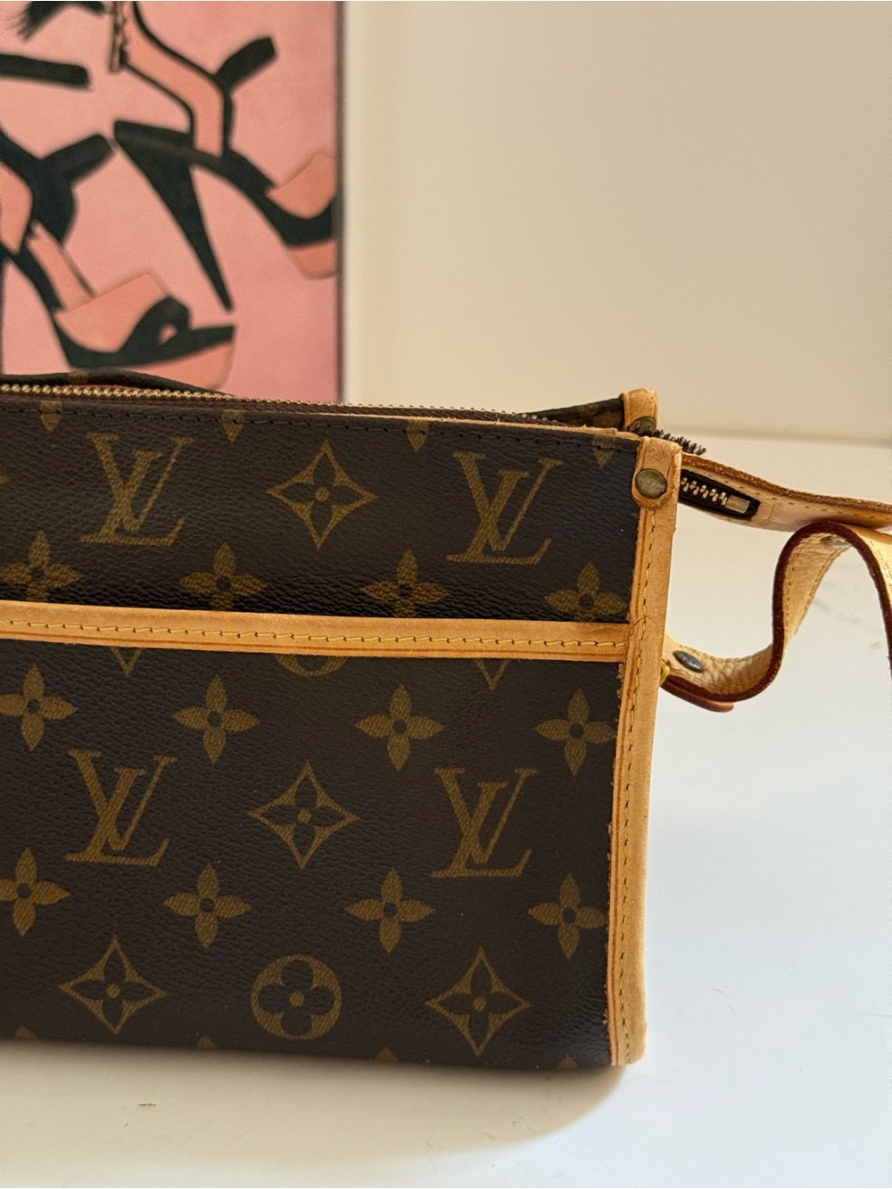 Louis Vuitton Brown & Tan Monogram Crossbody Bag with COA - Picture 15 of 17